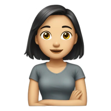 Vietnam girl sticker