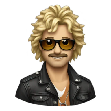 Eighties rock band sticker