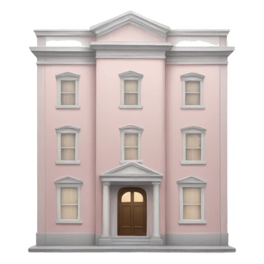 pale pink building sticker