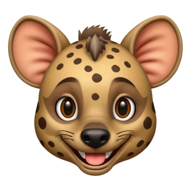 hyena cartoon  like ths emoji sticker