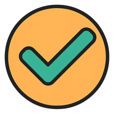 checkmark sticker