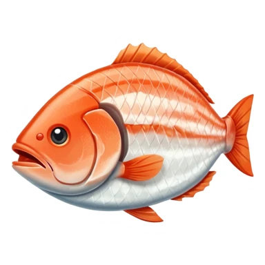 piece of fish meat sticker