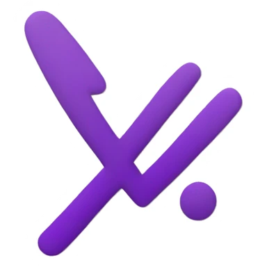 purple check mark sticker