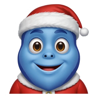Dory wearing a Santa suit sticker