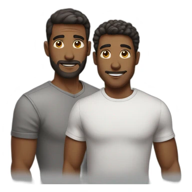 men helps another men sticker