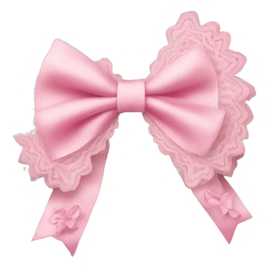 bow lace pink cute sticker