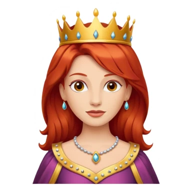 Red head queen  sticker