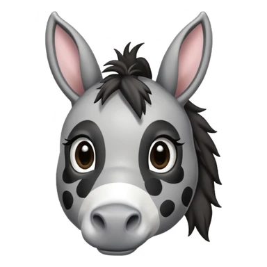 polka dots donkey  sticker