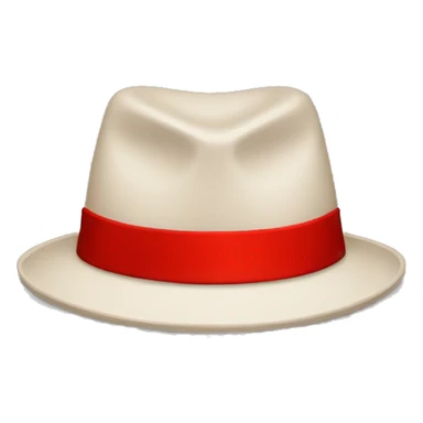 hat with red band   sticker