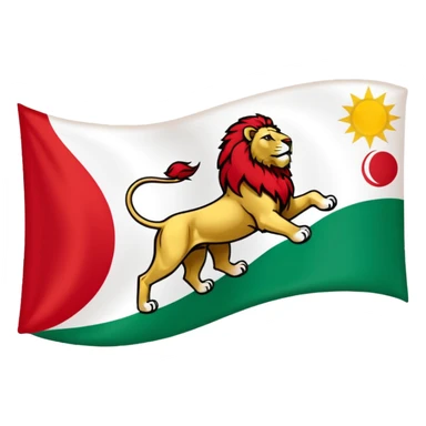 Iranian flag before the Islamic revolution  sticker