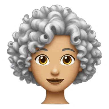 Curly hair salonp sticker