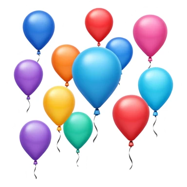 shaped flying balloons sticker