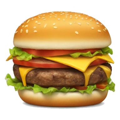 iki katlı hamburger sticker