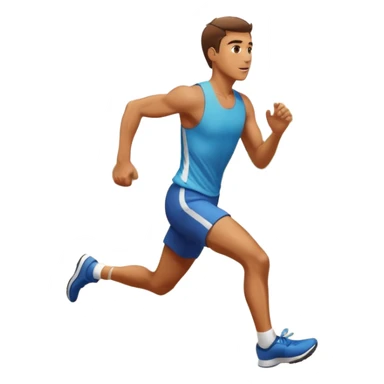 Man trying to catch up to car sticker