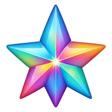 Rainbow Star sticker