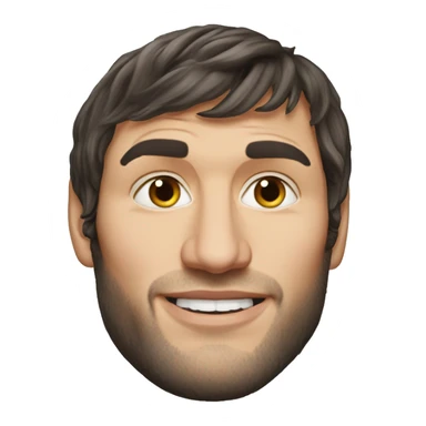 Alexander Ovechkin Realistic face without one tooth sticker