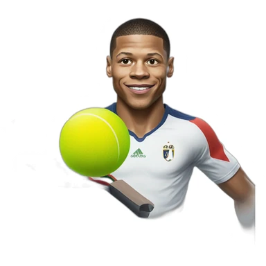 Mbappé qui joue au ping pong sticker