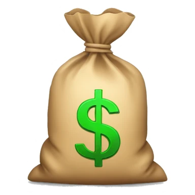 Money bag with dollar symbol  sticker