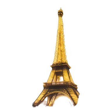 IJfeltoren in Parijs met lichtjes  sticker