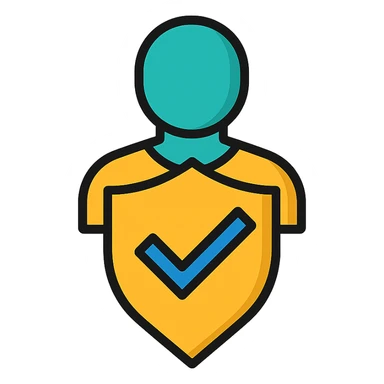 integrity as a visual concept, clean modern icon style sticker