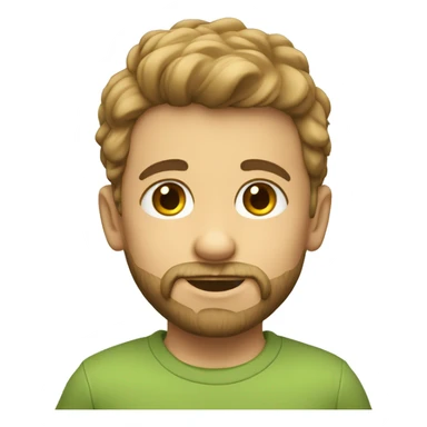 Niño con pelo rubio barbas de chivo sticker