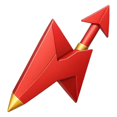 Red Arrow down  sticker