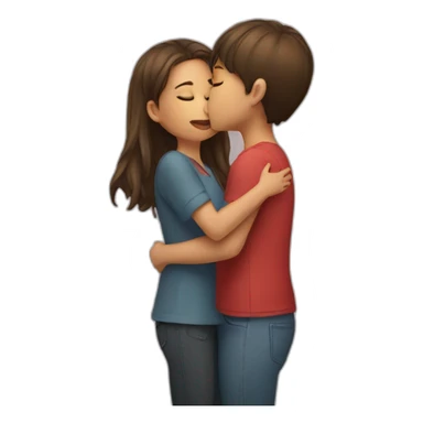 A girl kissing girl sticker