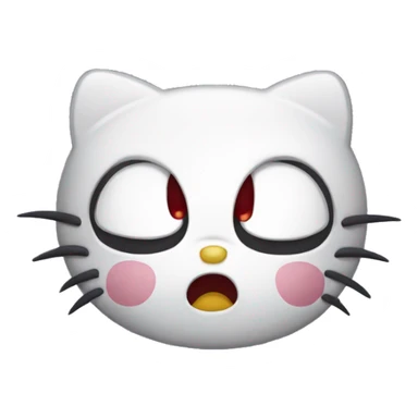 Hello Kitty being angry sticker