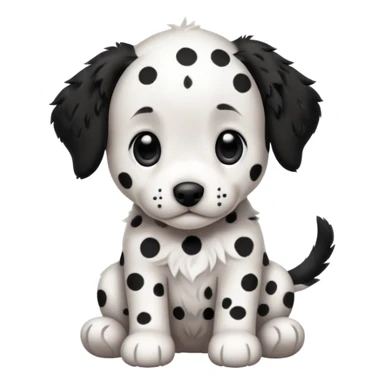 a dolmatin puppy sticker