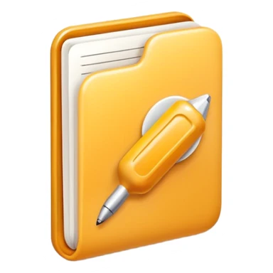 3D icon symbolizing writing a review and sharing opinions, food app context, single object, modern and clean style, soft lighting, isolated, no background sticker