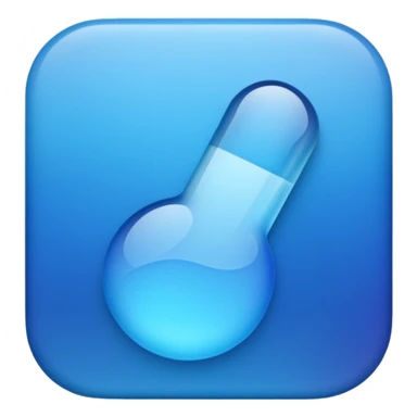 Temperature with blue hues sticker