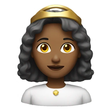 woman with halo sticker