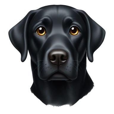 black labrador white chest  sticker