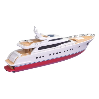 make a 70ft motor yacht facing to the right  sticker