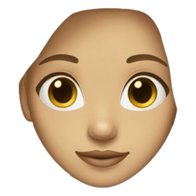 platinum blonde girl with brown eyes sticker