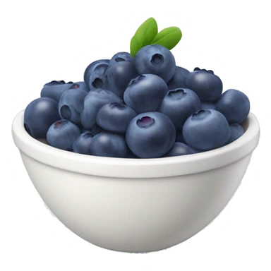 yoghurt bowl with blueberries sticker