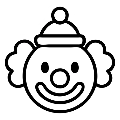 clown sticker