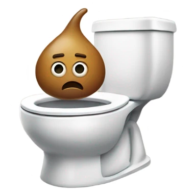 Poo with legs running away from toilet money sticker