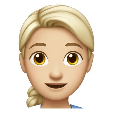 Girl tour guide with fair skin short hair sticker