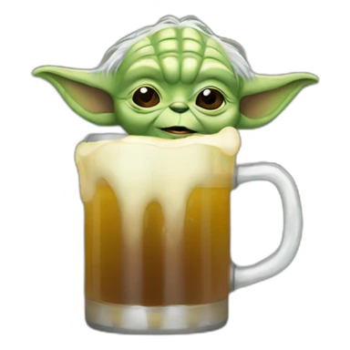 Yoda-drink-beer sticker