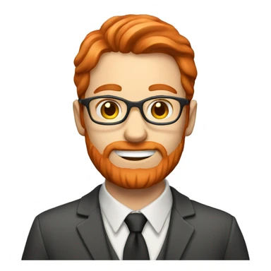 red hair english teacher sticker