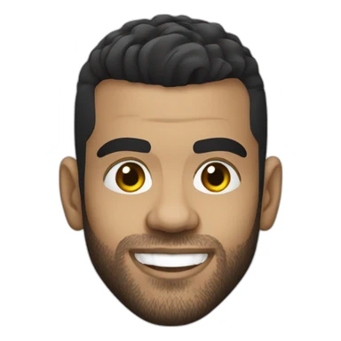 dani alves realistic football player sticker