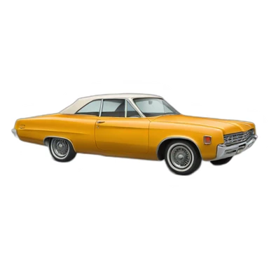 1960s dusty car cover sticker