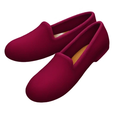 burgundy slippers sticker