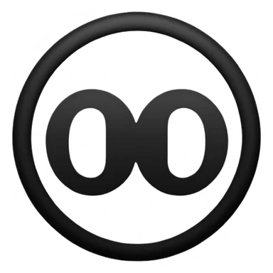 Black circle with “MB” written on in the middle of it. Nothing else no holes or anything. sticker