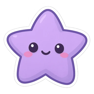 Purple object sticker