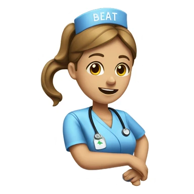 Work injury nurse sticker