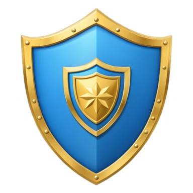 Gold Shield with blue interior and gold banner from Film Studios sticker