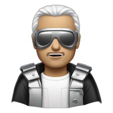 Francis pope dressed like the terminator sticker