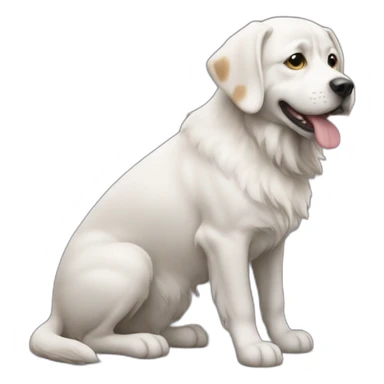 Un chat sur un chien sur un âne sticker